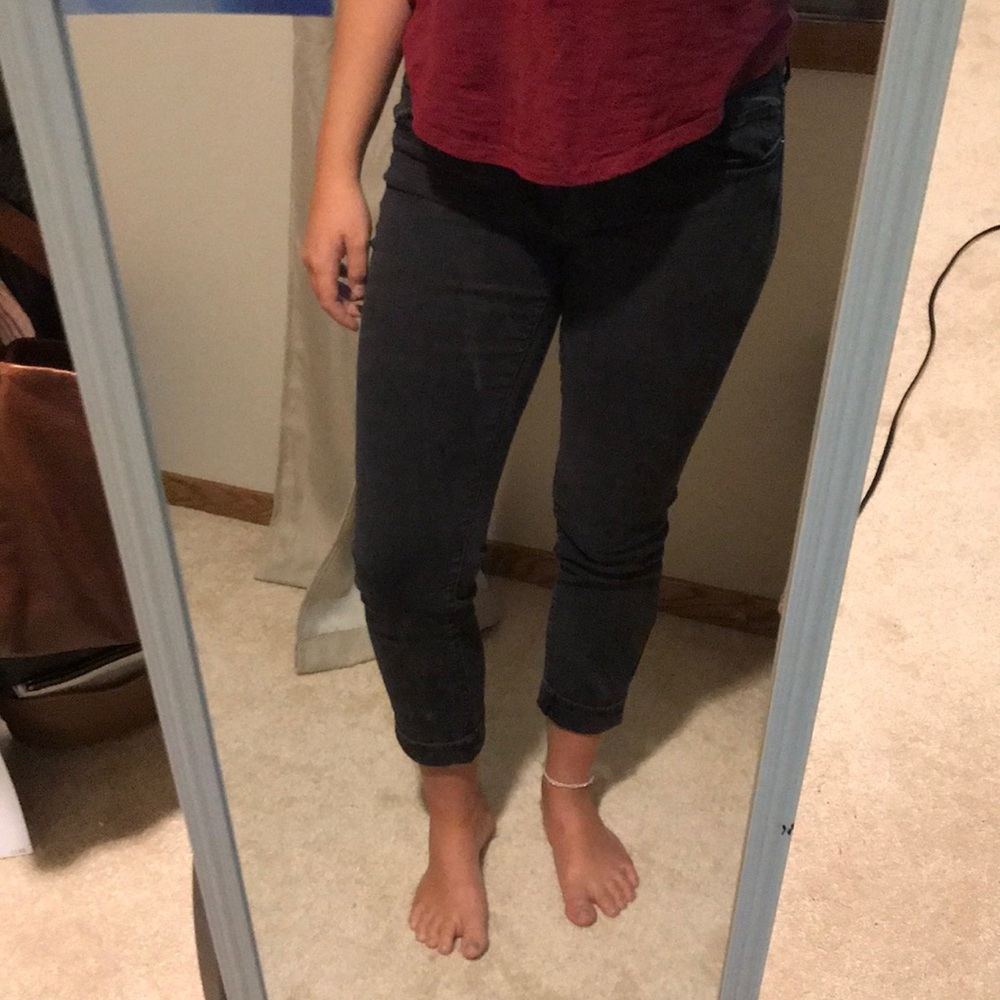 American eagle black/gray jeans